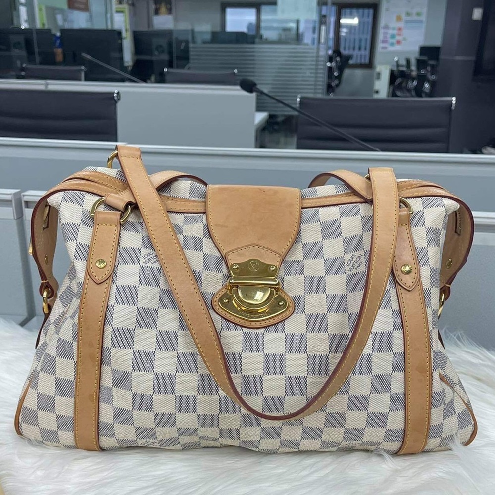 ❌SOLD ON EB🅱️🅰️Y❌🍓RARE!🌸GOOD CONDITION AUTHENTIC LOUIS VUITTON STRESA AZUR🍍